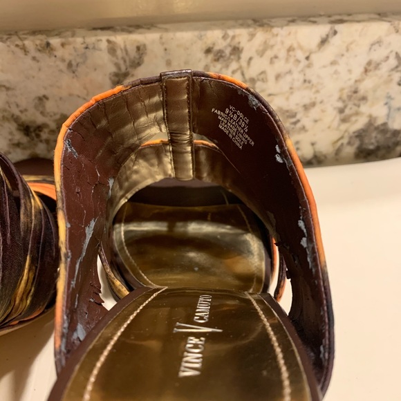 Vince Camuto Leather Heeled Sandals - 9.5 - Picture 8 of 10